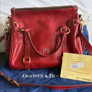Dooney & Bourke Red Leather Satchel